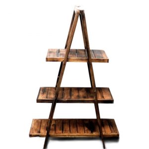 handmade-brown-folding-a-frame-3-shelf-display-stand-natural-look