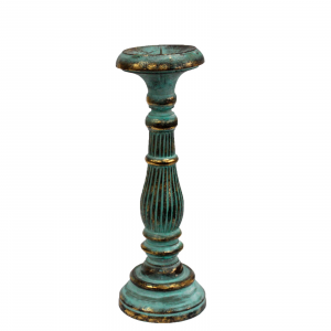 quality-wood-candle-holder-stand-turquoise-gold-medium-size