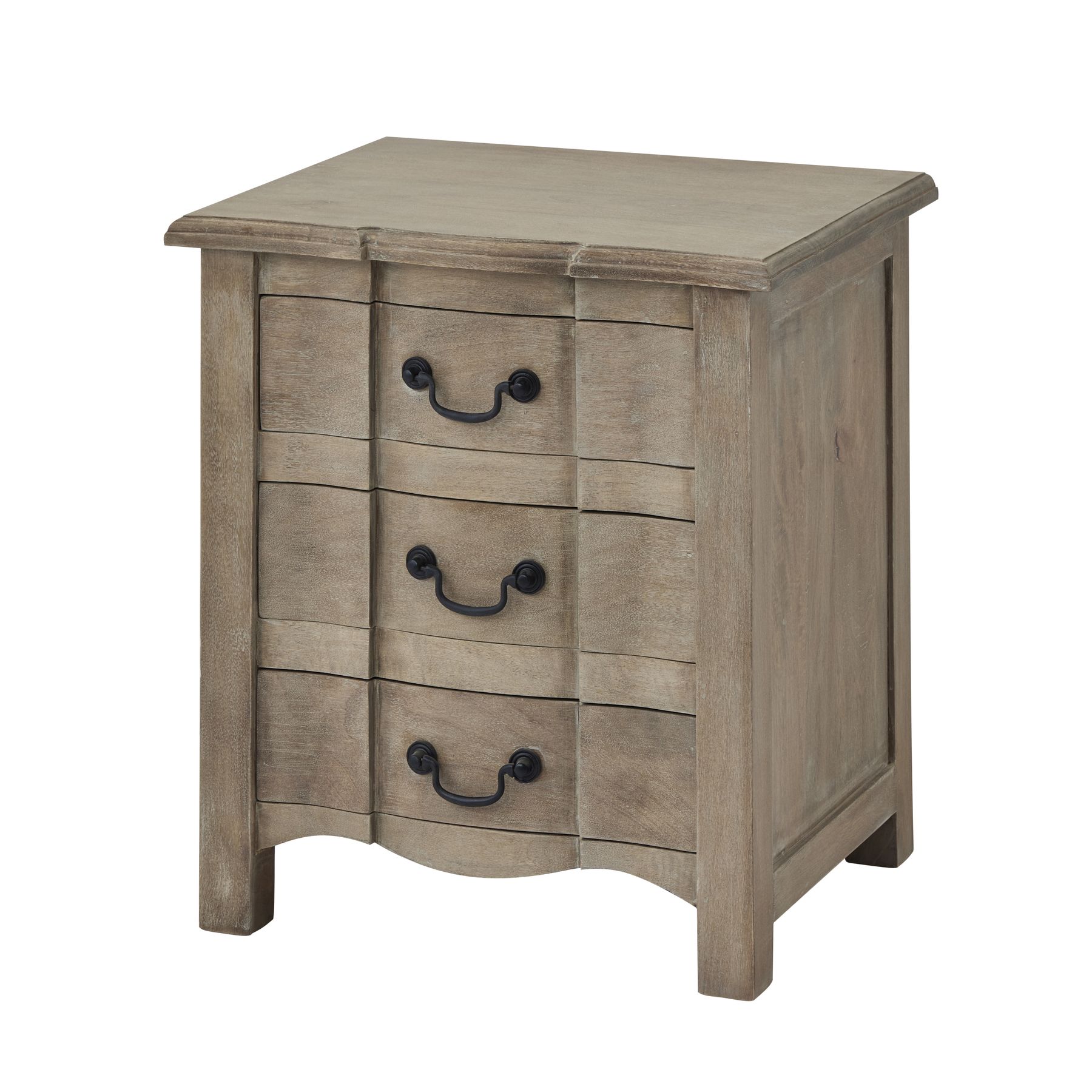 3-drawer-bedside-table- Country-French
