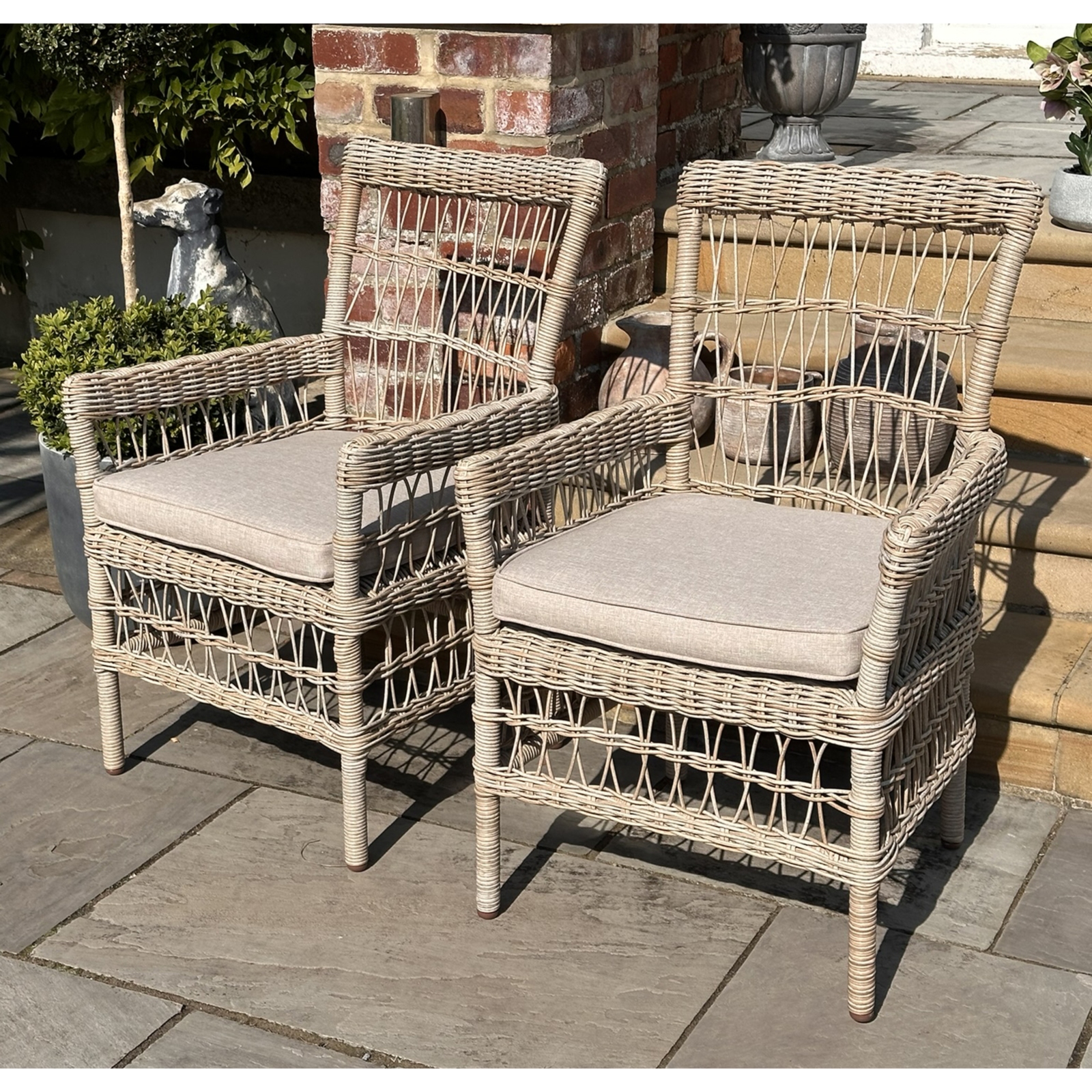 Provence Collection Outdoor Dining Chair - Image 2
