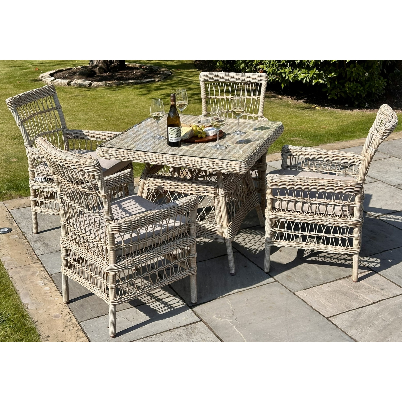 Provence Collection Outdoor Dining Chair - Image 4