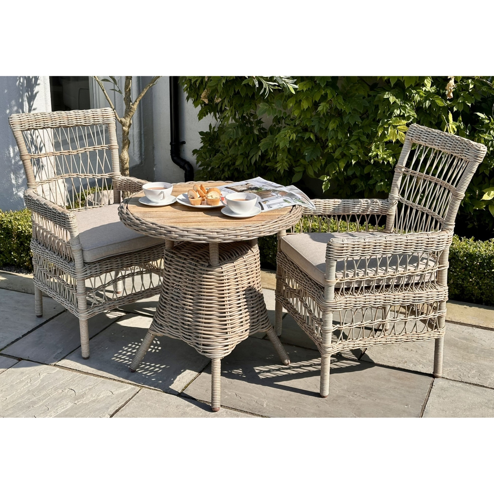 Provence Collection Outdoor Dining Chair - Image 3